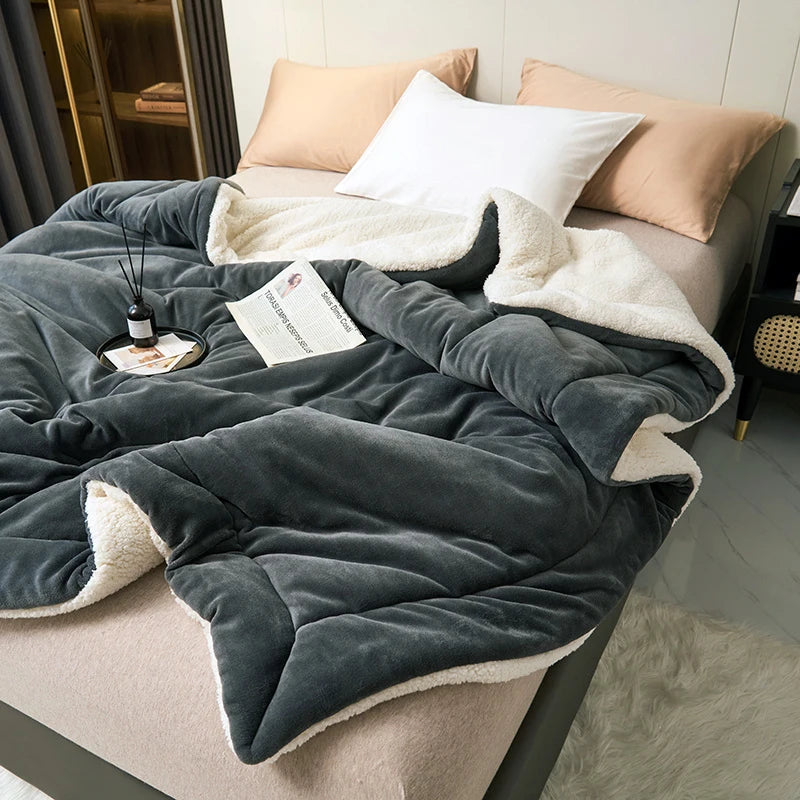 Couverture polaire sherpa double