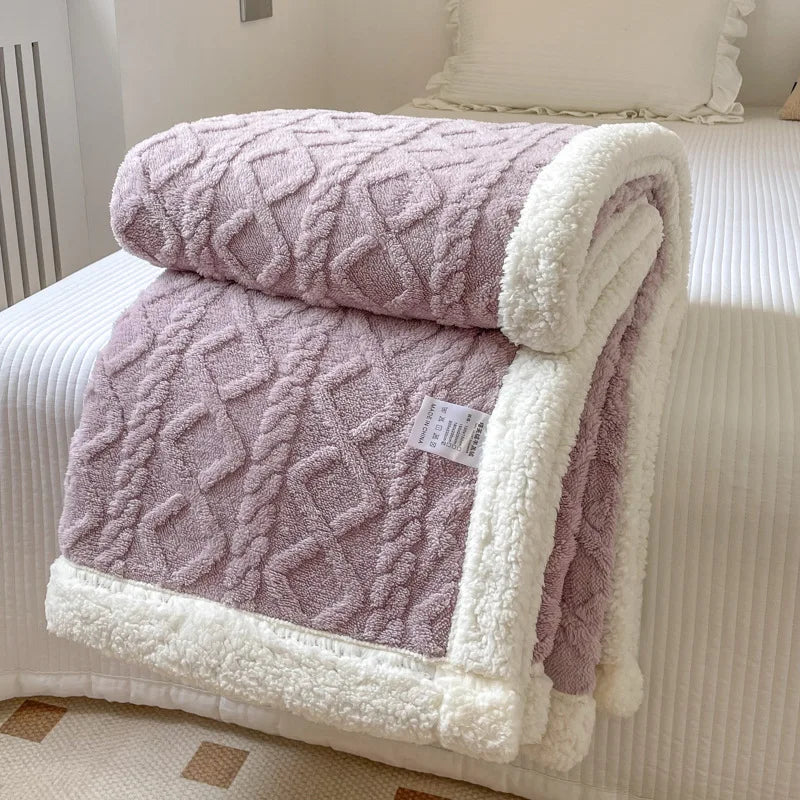 Couverture polaire double couche