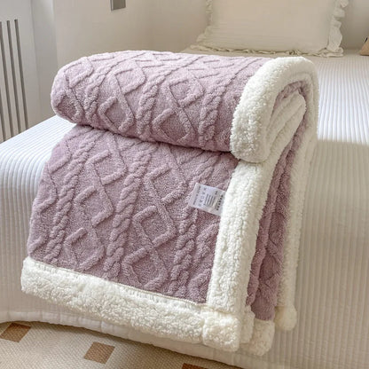 Couverture polaire double couche