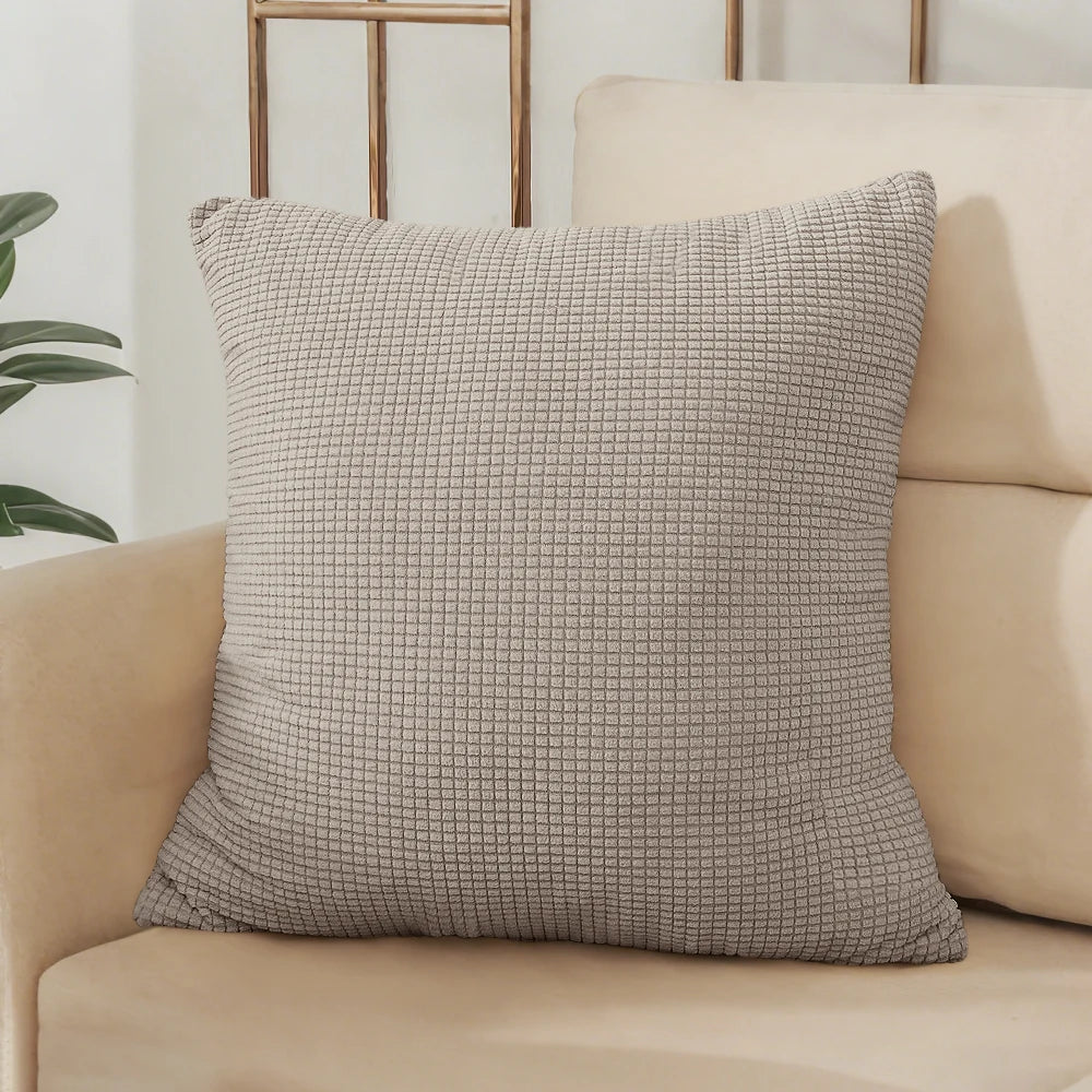 Housse de coussin unie