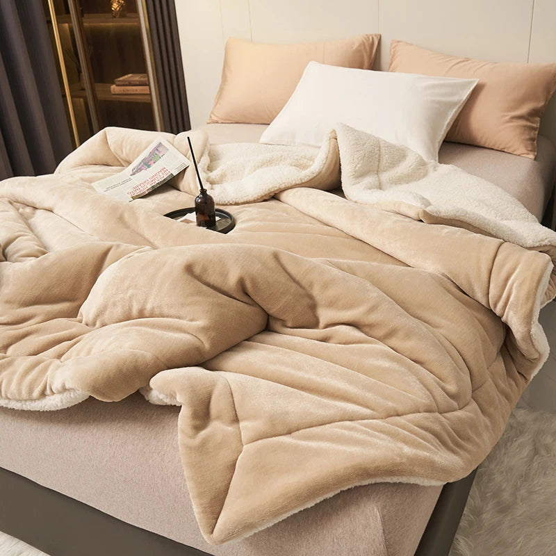 Couverture polaire sherpa double