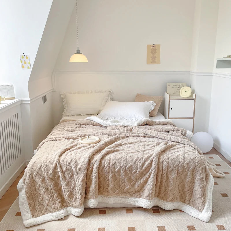 Couverture polaire double couche