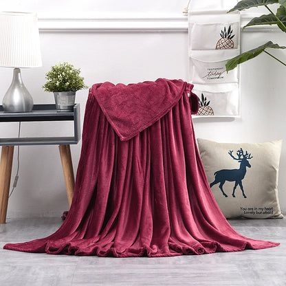 Couverture polaire corail grise