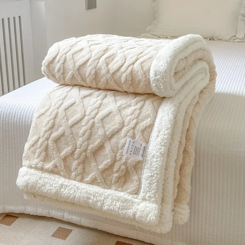 Couverture polaire double couche