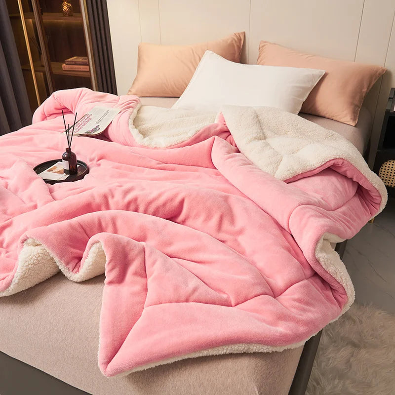 Couverture polaire sherpa double