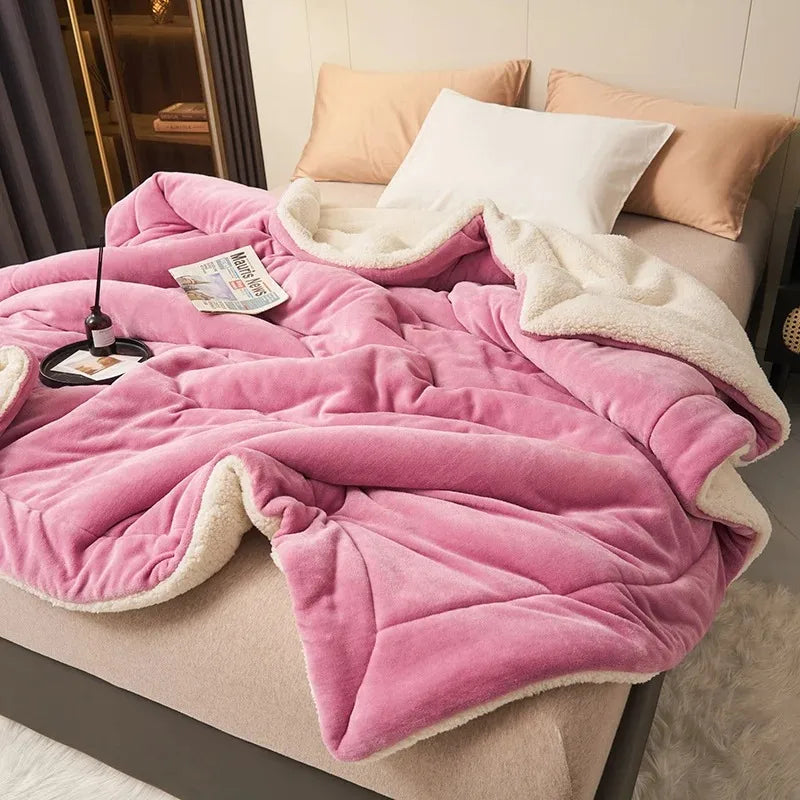 Couverture polaire sherpa double