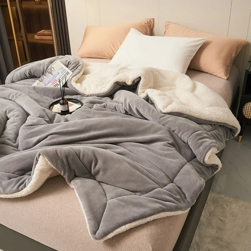 Couverture polaire sherpa double