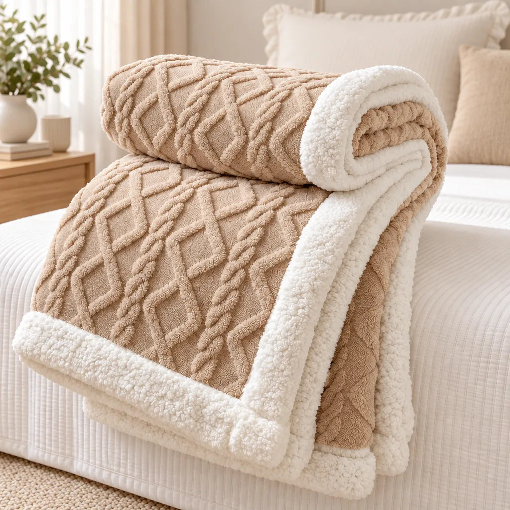 Couverture polaire double couche