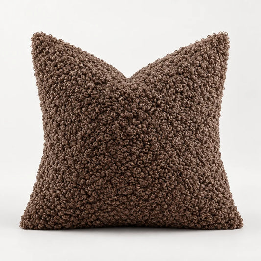 Housse de coussin molleton