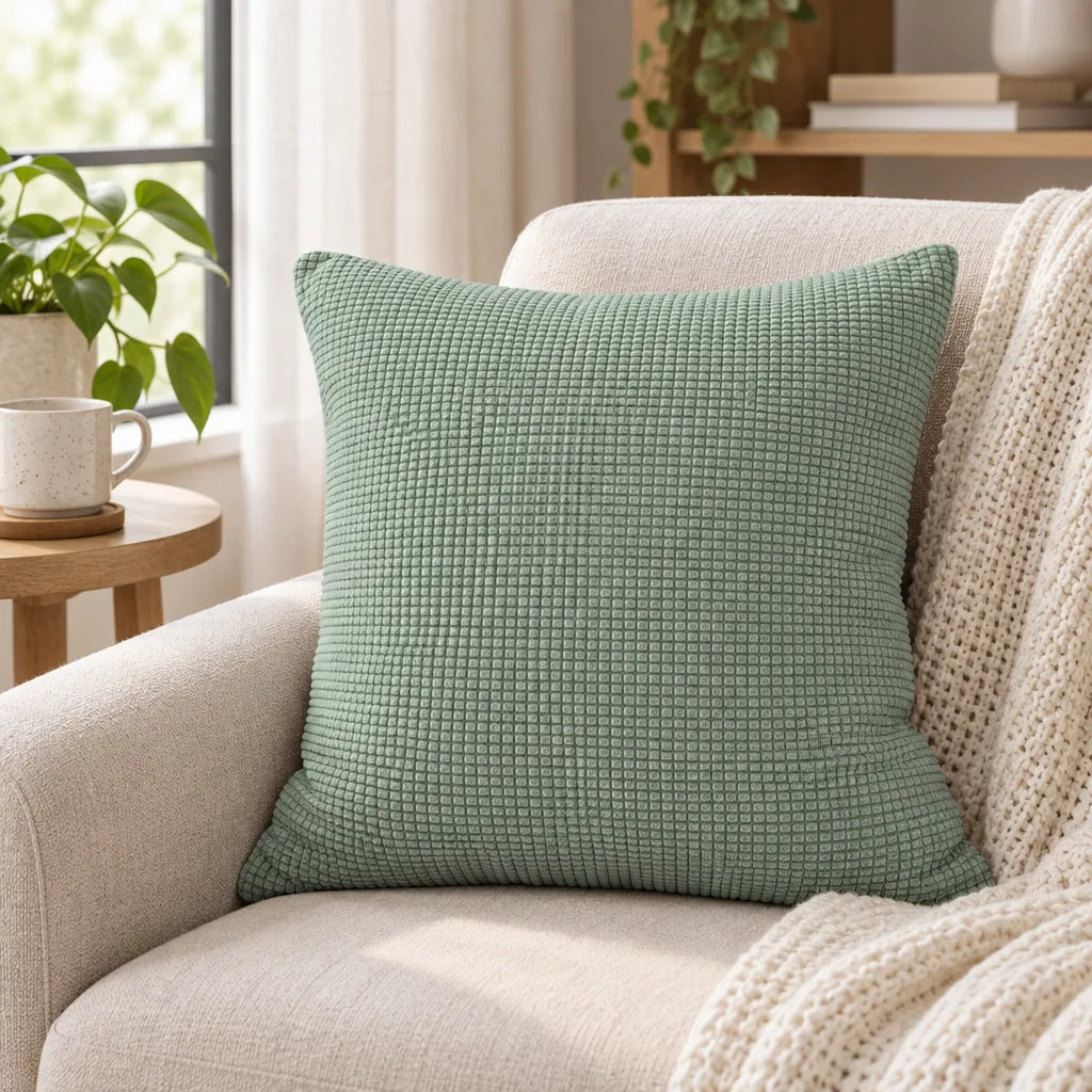 Housse de coussin unie