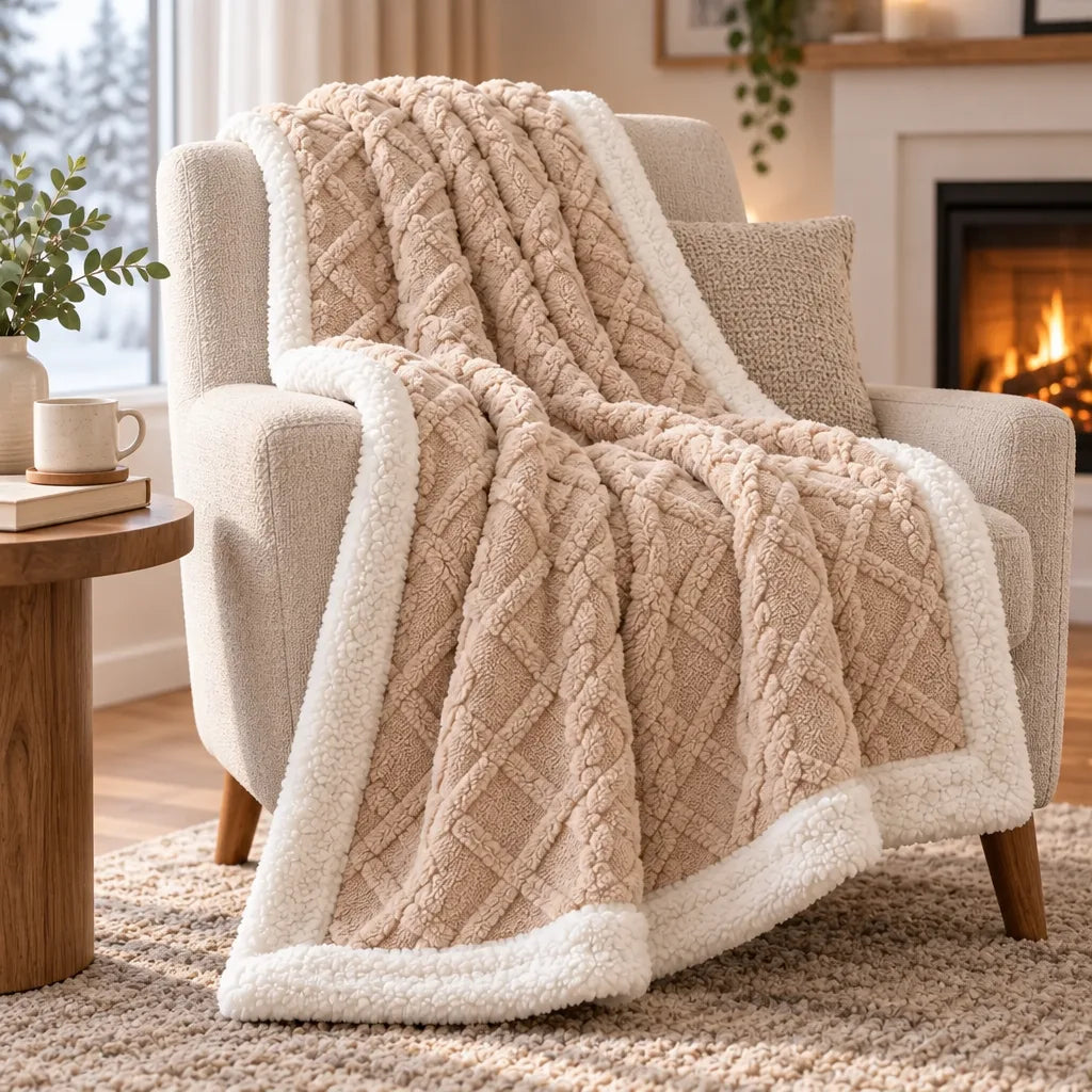 Couverture polaire double couche