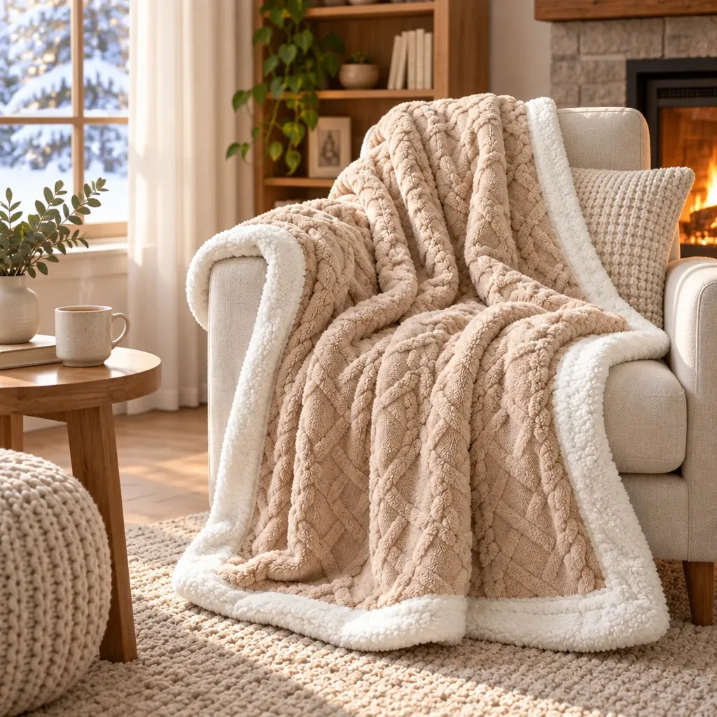 Couverture polaire double couche