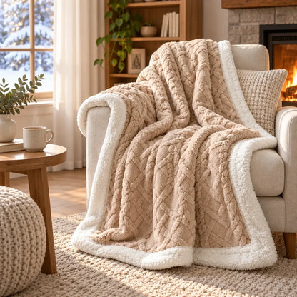 Couverture polaire double couche