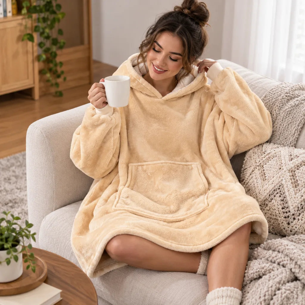 Sweat à capuche polaire