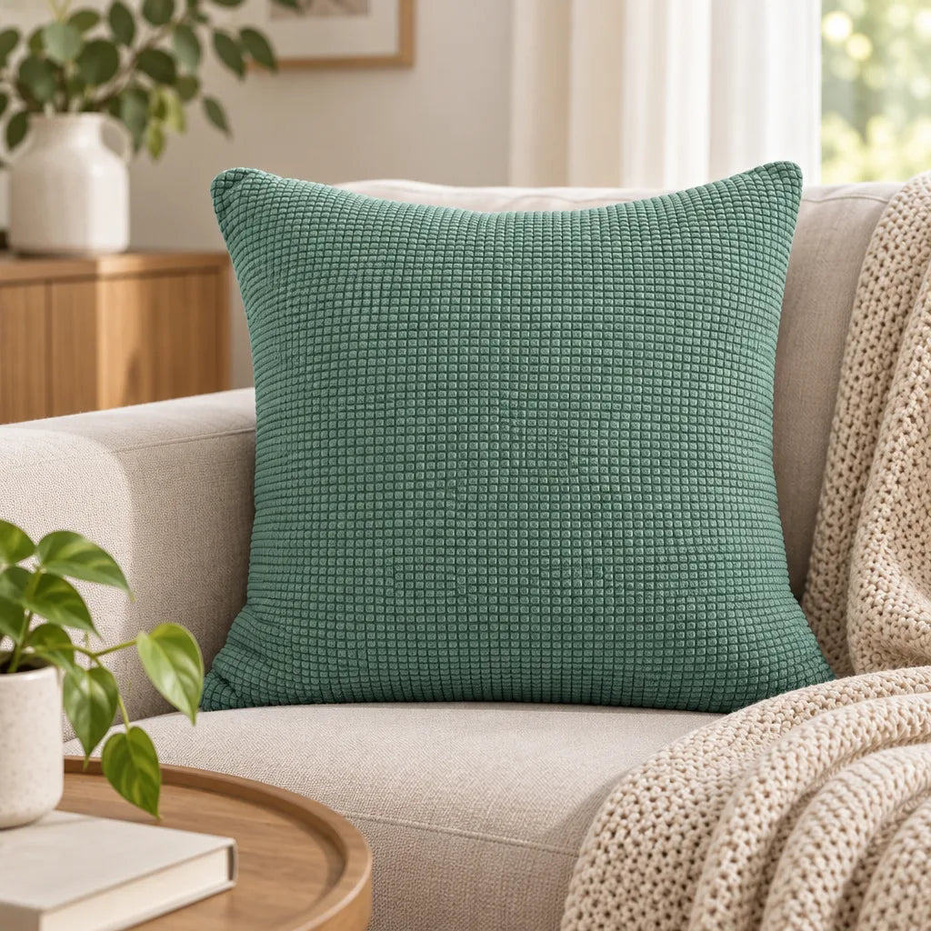 Housse de coussin unie