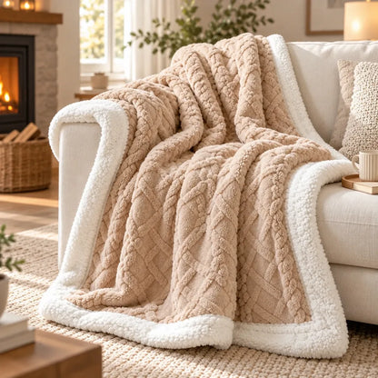 Couverture polaire double couche